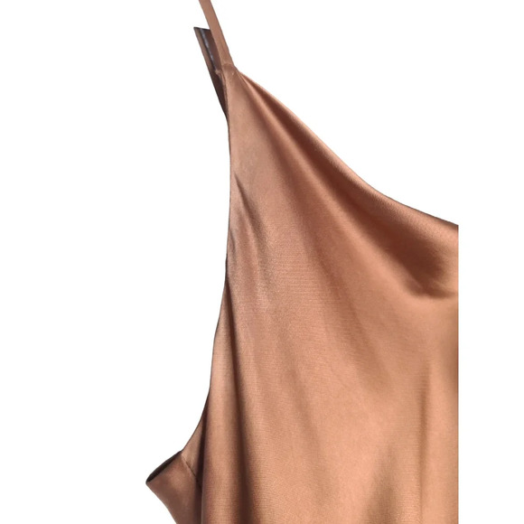 Wilfred Aritzia Satin Davina Slip Dress in Terrazzo Brown Size Small NWT - Picture 9 of 10